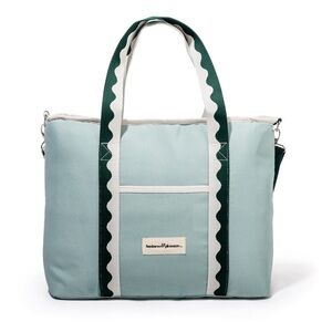 Business & Pleasure Co. The Holiday Cooler Tote Back‎ In Rivie Green NWT